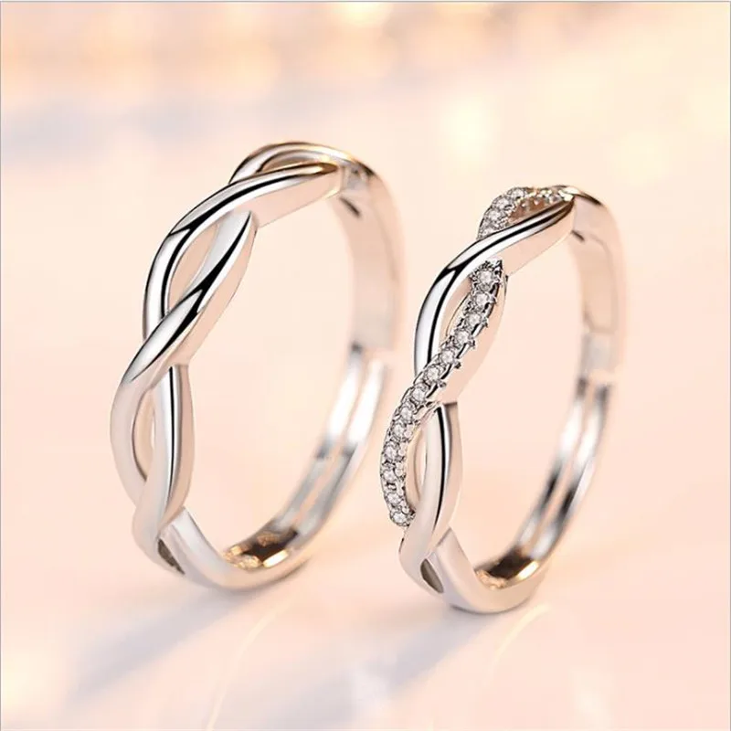 Trendy Silver Plated Rings For Women Engagement Party Accessories Girl Fashion Crystal Couple Rings Jewelry Open
Trendy Silver Plated Rings For Women Engagement Party Accessories Girl Fashion Crystal Couple Rings Jewelry Open