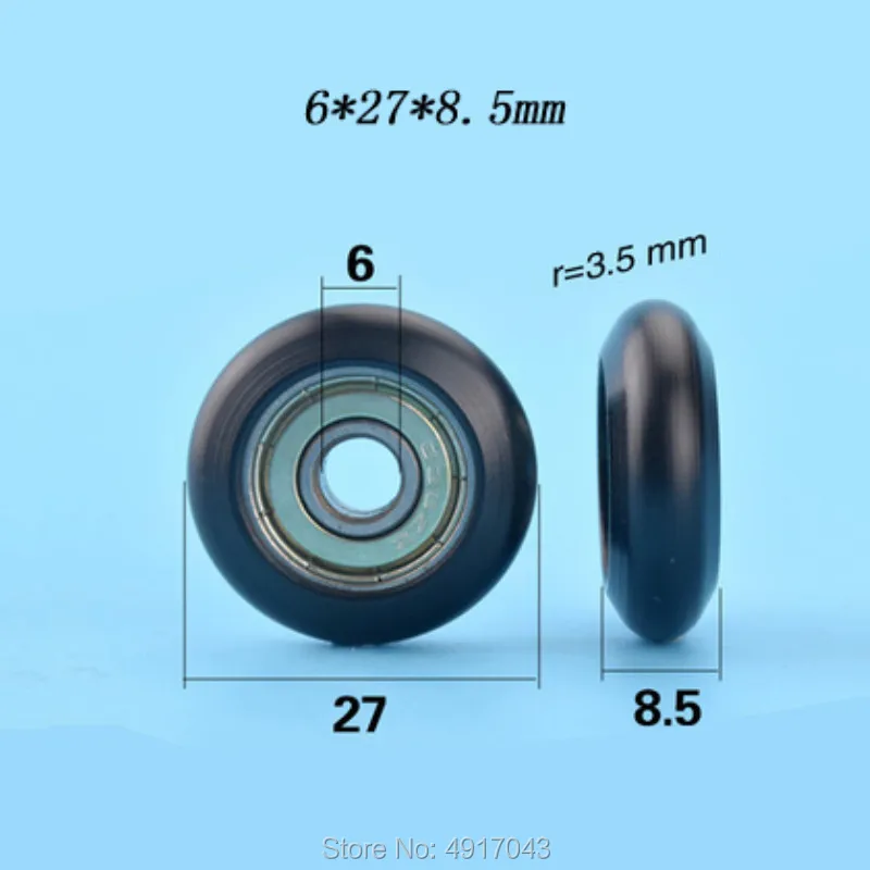Free Shipping 10pcs 6*27*8.5 626zz bearing roller pulley outer diameter 27mm black nylon roller wheel roller
Free Shipping 10pcs 6*27*8.5 626zz bearing roller pulley outer diameter 27mm black nylon roller wheel roller