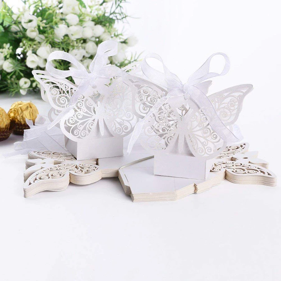 RMTPT 50Pcs Laser Cut Wedding Favors Candy Boxes Pearl Paper Gifts Box for Marriage Birthday Shower Party Decors (Butterfly)
RMTPT 50Pcs Laser Cut Wedding Favors Candy Boxes Pearl Paper Gifts Box for Marriage Birthday Shower Party Decors (Butterfly)