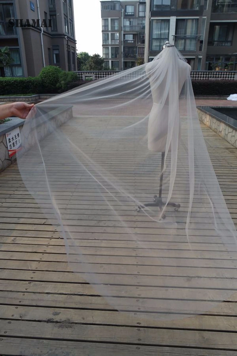 SHAMAI one layer cut edge Long 2 metres bridal veils wedding veil bridal accessories custom made colour
SHAMAI one layer cut edge Long 2 metres bridal veils wedding veil bridal accessories custom made colour