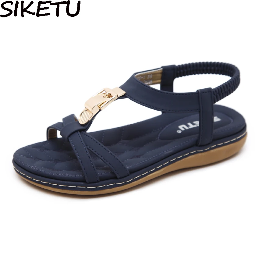 SIKETU Summer Comfort Casual Flats Open Toe Shoes Women Boho Bohemian Sandals Metal Decoration Elastic Band Gladiator Sandals
SIKETU Summer Comfort Casual Flats Open Toe Shoes Women Boho Bohemian Sandals Metal Decoration Elastic Band Gladiator Sandals