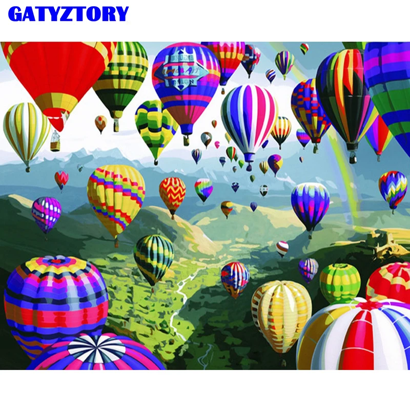 Frameless Picture DIY Painting By Numbers Colorful Balloon Landscape Hand painted Oil Painting Acrylic On Canvas For Home Decor
Frameless Picture DIY Painting By Numbers Colorful Balloon Landscape Hand painted Oil Painting Acrylic On Canvas For Home Decor
