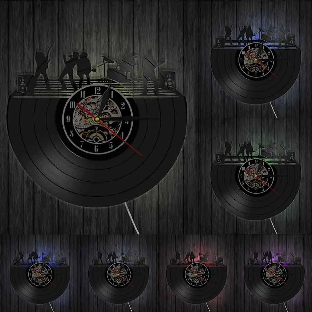 Classic Jazz Band Vinyl Record Wall CLock Musicians Music Night Playing Instruments Decorative Wall Clock Music Illustration
Classic Jazz Band Vinyl Record Wall CLock Musicians Music Night Playing Instruments Decorative Wall Clock Music Illustration