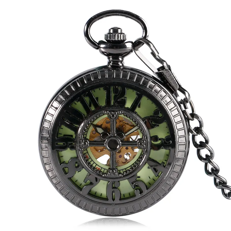 Fashion Noctilucent Dial Black Steampunk Cartoon Mouse Hand Winding Mechanical Pocket Watch Skeleton Pendant with Chain Men Gift
Fashion Noctilucent Dial Black Steampunk Cartoon Mouse Hand Winding Mechanical Pocket Watch Skeleton Pendant with Chain Men Gift