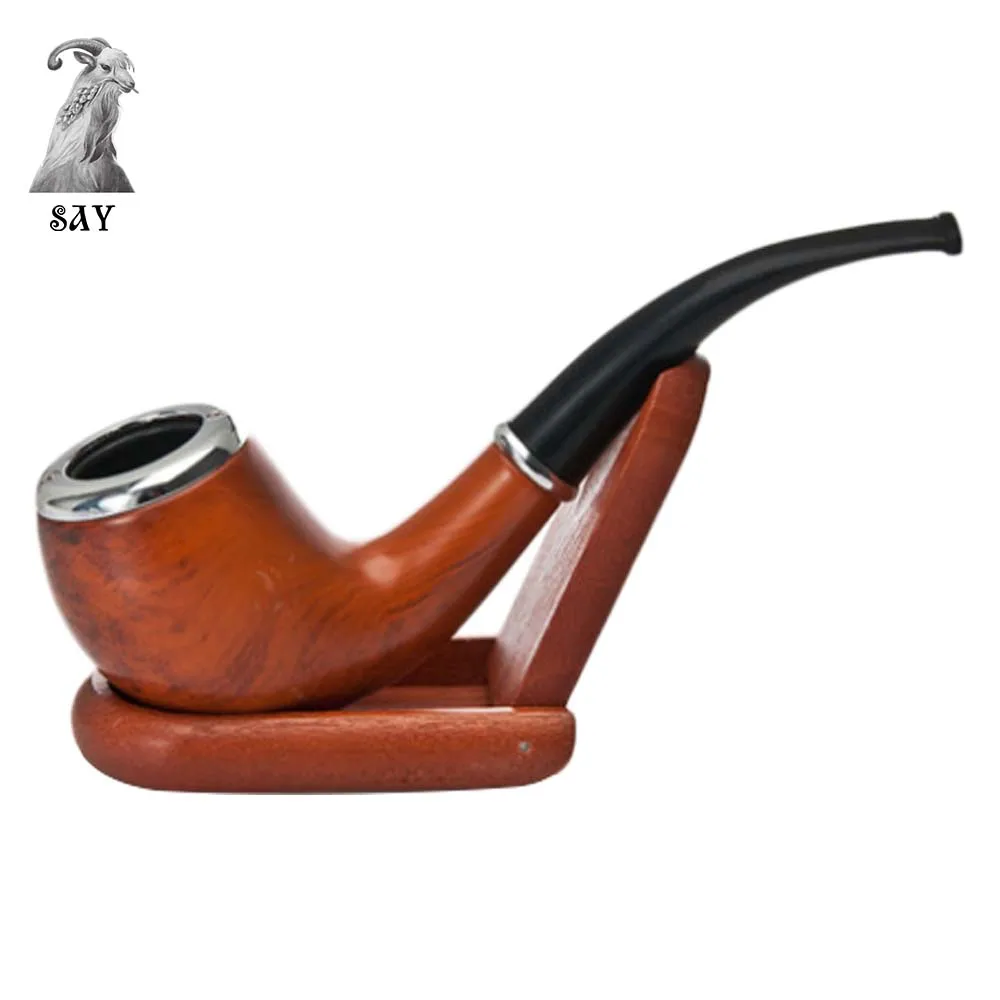 SY Retro Portable Resin Smoking Pipe Tobacco Pipe Filter 15cm Bent Type Herb Wooden Pipe With Holder Smoking Accessories
SY Retro Portable Resin Smoking Pipe Tobacco Pipe Filter 15cm Bent Type Herb Wooden Pipe With Holder Smoking Accessories