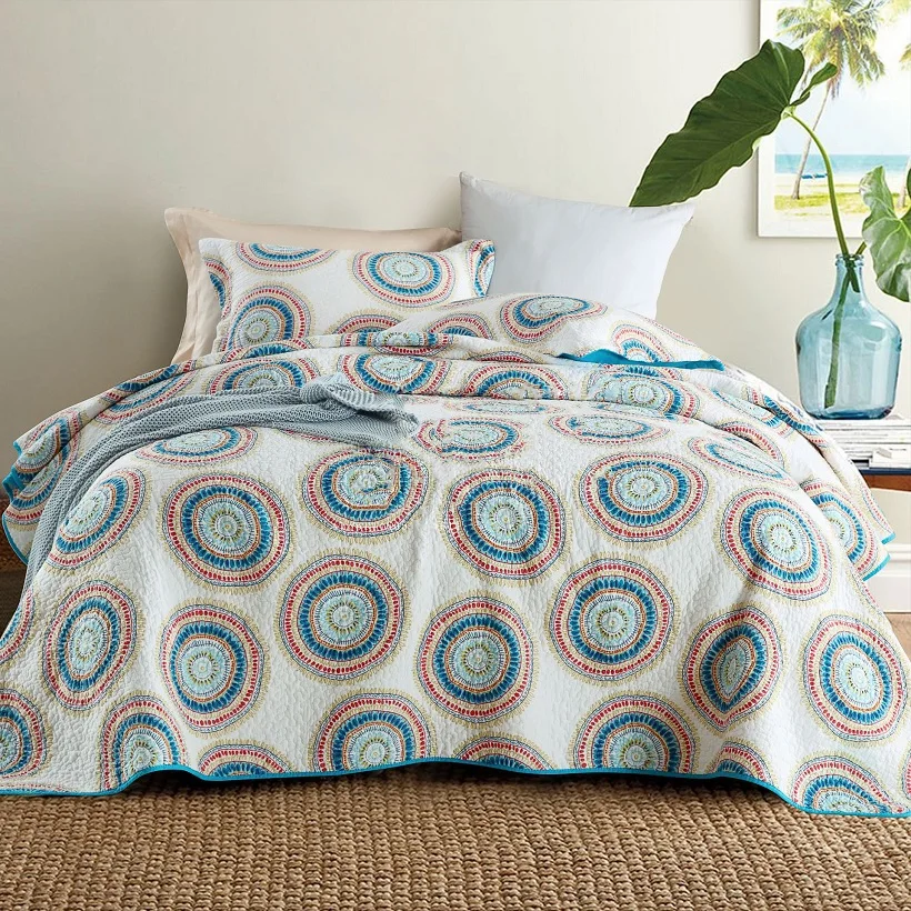 CHAUSUB Cotton Quilt Set 3pcs Bedspread on the Bed Simple Print Summer Coverlet Bed Cover Pillowcase Queen Size Quilted Blanket
CHAUSUB Cotton Quilt Set 3pcs Bedspread on the Bed Simple Print Summer Coverlet Bed Cover Pillowcase Queen Size Quilted Blanket