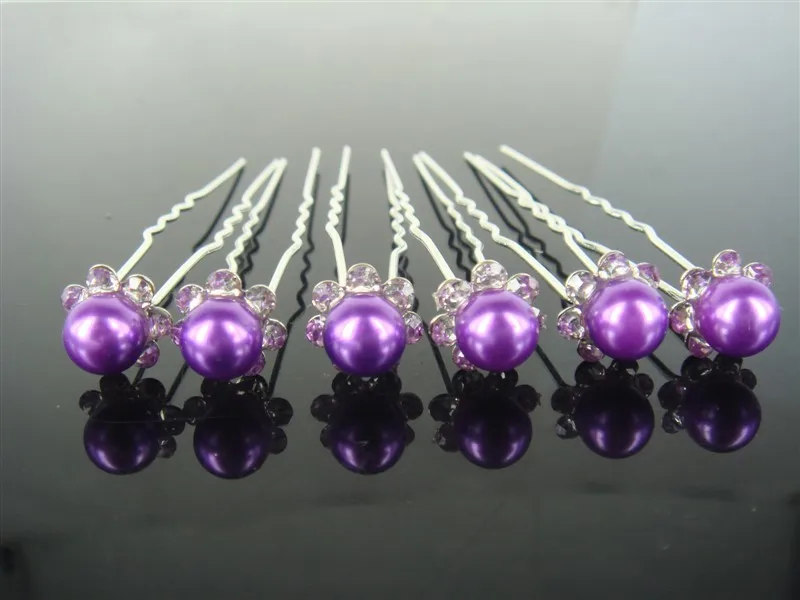 20PCS Women Hair Pins Bridal Wedding Crystal Faux Pearl Purple Color Hair Stick Hair Accessory
20PCS Women Hair Pins Bridal Wedding Crystal Faux Pearl Purple Color Hair Stick Hair Accessory