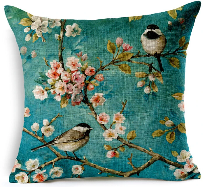 Chinese Style Cushion Cover Decorative Pillows Case Bird flower Cushion Cover Home Decor floral Cushion Cover 45x45cm
Chinese Style Cushion Cover Decorative Pillows Case Bird flower Cushion Cover Home Decor floral Cushion Cover 45x45cm