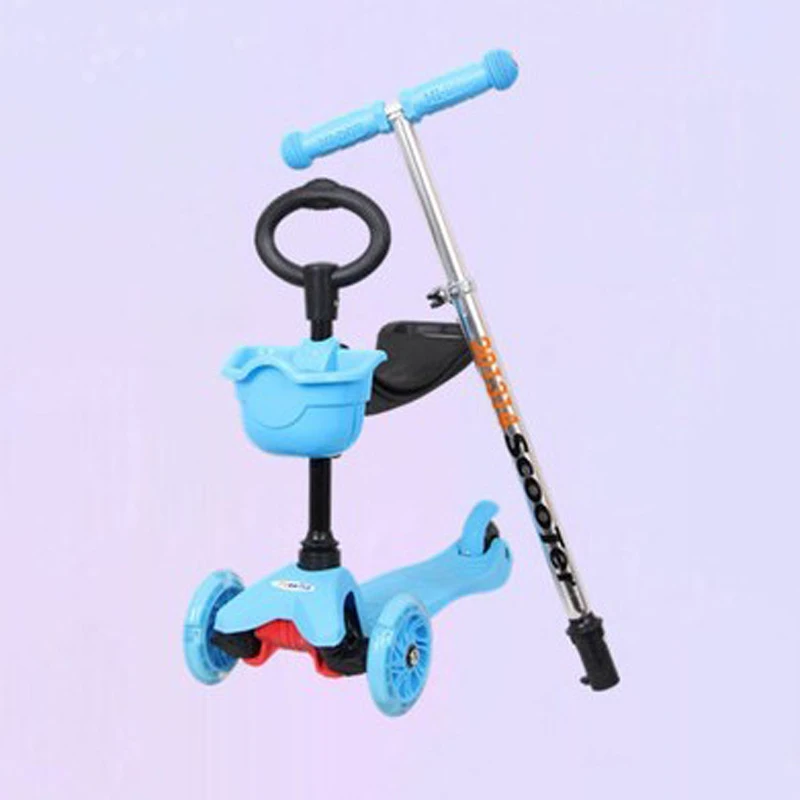 Toddler 3 in1 Kick Scooter With Big Light Up Wheels And Safe Handle O-bar kids scooter with EN71
Toddler 3 in1 Kick Scooter With Big Light Up Wheels And Safe Handle O-bar kids scooter with EN71