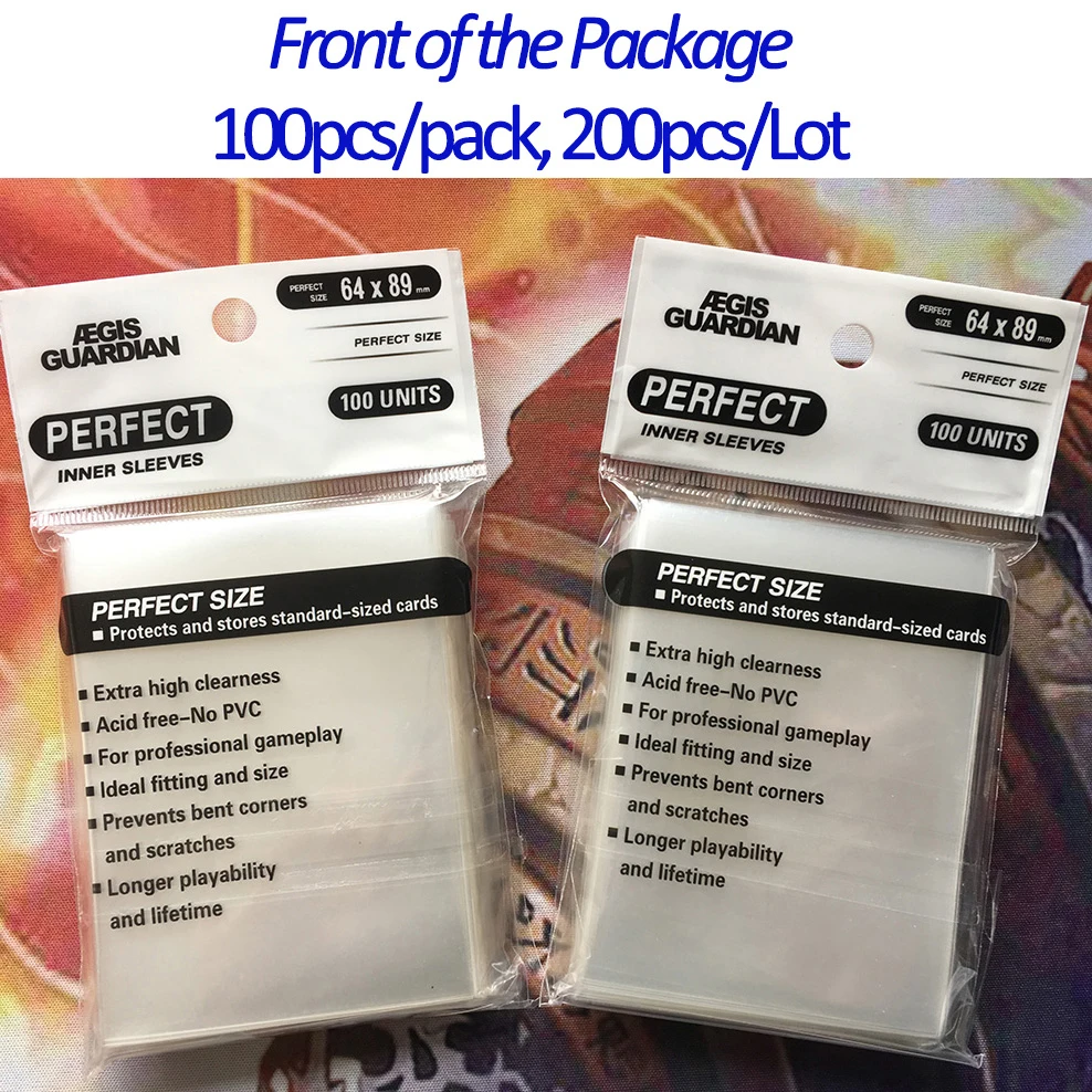 100pcs/pack 64*89mm Perfect Size Clear Card Sleeve Perfect Fit Card Sleeve Card Protector Magic Pokemon Yugioh Inner Card Sleeve
100pcs/pack 64*89mm Perfect Size Clear Card Sleeve Perfect Fit Card Sleeve Card Protector Magic Pokemon Yugioh Inner Card Sleeve