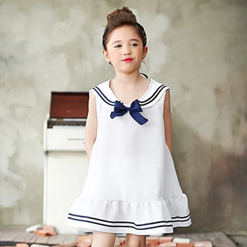 2017 New Summer Clothing Girls Cotton Navy Style Princess Dress Children Kids Girl Princess Dresses Vestidos 110-160
2017 New Summer Clothing Girls Cotton Navy Style Princess Dress Children Kids Girl Princess Dresses Vestidos 110-160