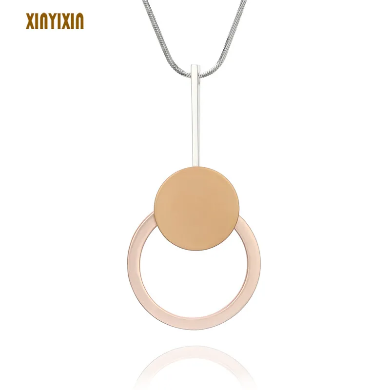 Vintage Gold Round Long Necklace for Women Simple Color Circles Pendant Necklace Retro Accessory Mother Party Gift Hot Sale New
Vintage Gold Round Long Necklace for Women Simple Color Circles Pendant Necklace Retro Accessory Mother Party Gift Hot Sale New
