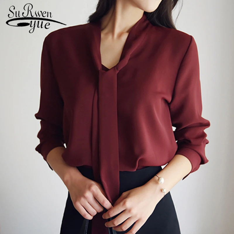 2021 spring new Casual Cute Female Loose Shirts Tops llong-sleeved bow tie Korean loose chiffon shirt women's blouse 699C 30
2021 spring new Casual Cute Female Loose Shirts Tops llong-sleeved bow tie Korean loose chiffon shirt women's blouse 699C 30
