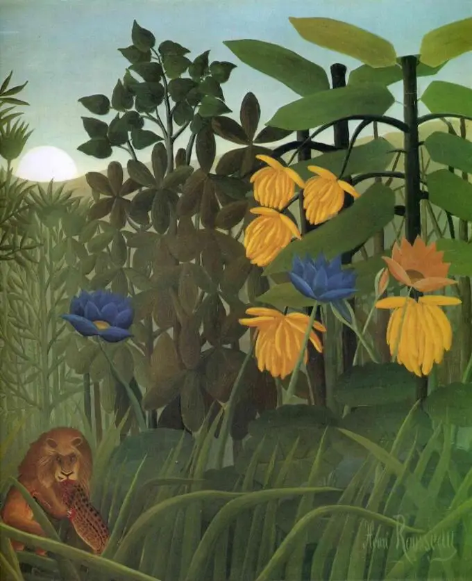 High quality Oil painting Canvas Reproductions The Repast of the Lion (1907) by Henri Rousseau painting hand painted
High quality Oil painting Canvas Reproductions The Repast of the Lion (1907) by Henri Rousseau painting hand painted