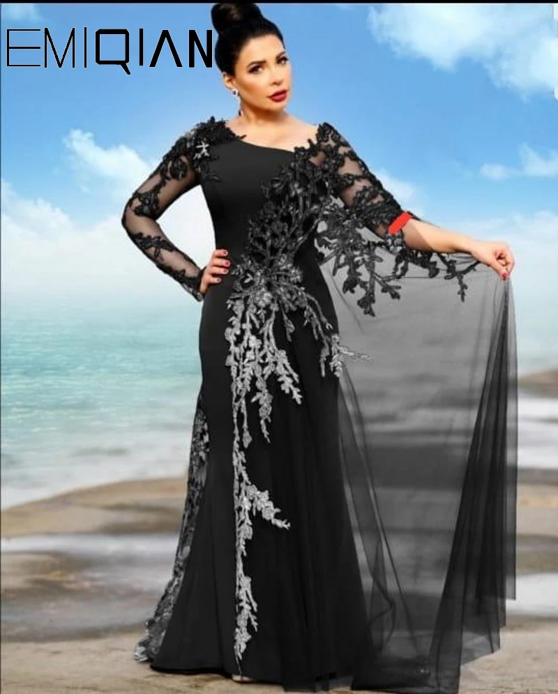 New Arrival Mermaid Long Sleeve Black Jersey Prom Party Dresses Gorgeous Pageant Gown
New Arrival Mermaid Long Sleeve Black Jersey Prom Party Dresses Gorgeous Pageant Gown