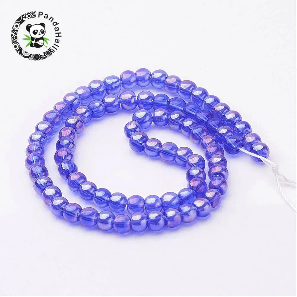 Glass Bead Strands, Round, AB Color Plated, RoyalBlue, 8mm, Hole: 1mm; about 42pcs/strand, 14
Glass Bead Strands, Round, AB Color Plated, RoyalBlue, 8mm, Hole: 1mm; about 42pcs/strand, 14