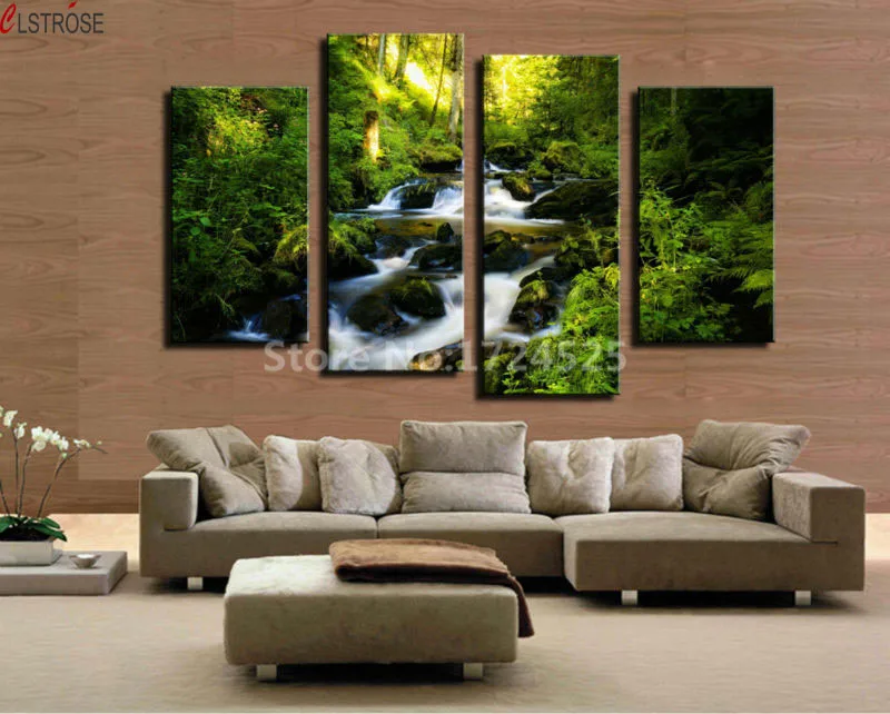 CLSTROSE Waterfall With Green Tree Landscape Home Decor Picture Modern Home Wall Decor Canvas Print Painting Unframed 4 Pieces
CLSTROSE Waterfall With Green Tree Landscape Home Decor Picture Modern Home Wall Decor Canvas Print Painting Unframed 4 Pieces