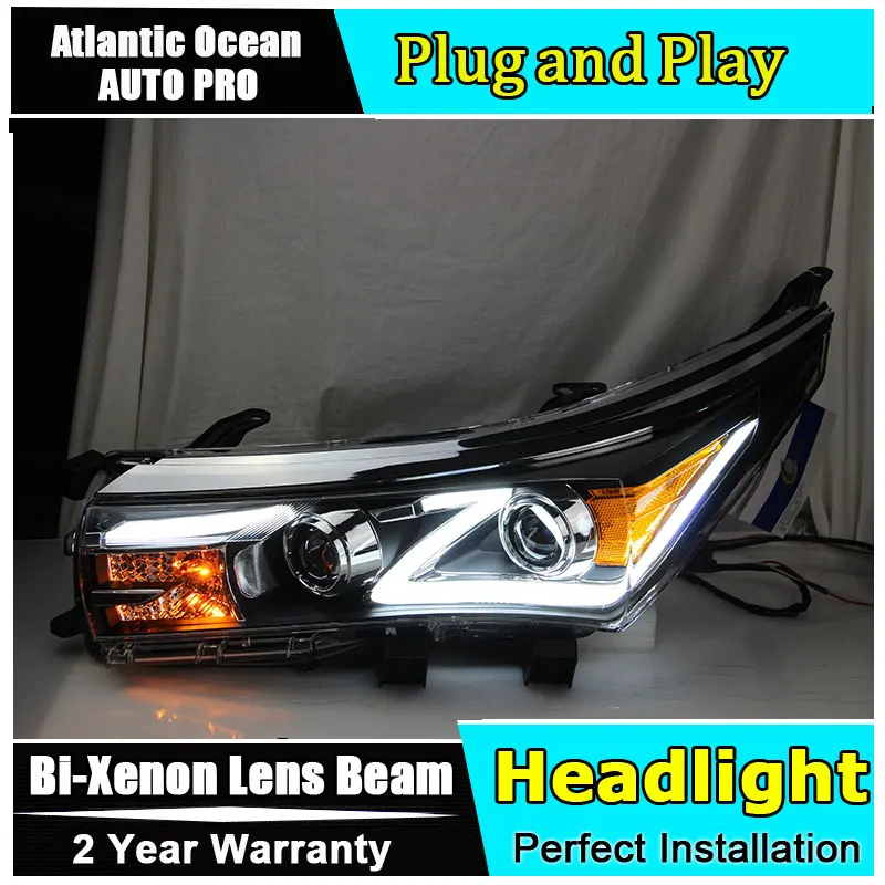 For Toyota corolla headlights 2014-2016 bi xenon lens HID KIT parking LED guide DRL corolla headlamps car styling
For Toyota corolla headlights 2014-2016 bi xenon lens HID KIT parking LED guide DRL corolla headlamps car styling
