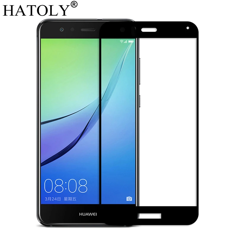 2 шт. закаленное стекло для Huawei P9 Lite защита экрана полное покрытие 3D пленка с