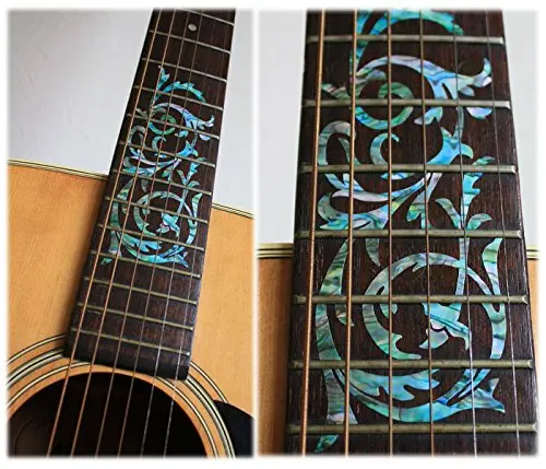 Fretboard Markers Inlay Sticker Decals for Guitar - Ornamental Swirl Mixed-Color
Fretboard Markers Inlay Sticker Decals for Guitar - Ornamental Swirl Mixed-Color