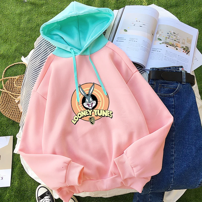 Kpop Women Hoodies Sweatshirt Kawaii Cartoon Print Casual Pullover Cute Jumper Long Sleeve Fleece Splicing Harajuku Tops Clothes
Kpop Women Hoodies Sweatshirt Kawaii Cartoon Print Casual Pullover Cute Jumper Long Sleeve Fleece Splicing Harajuku Tops Clothes
