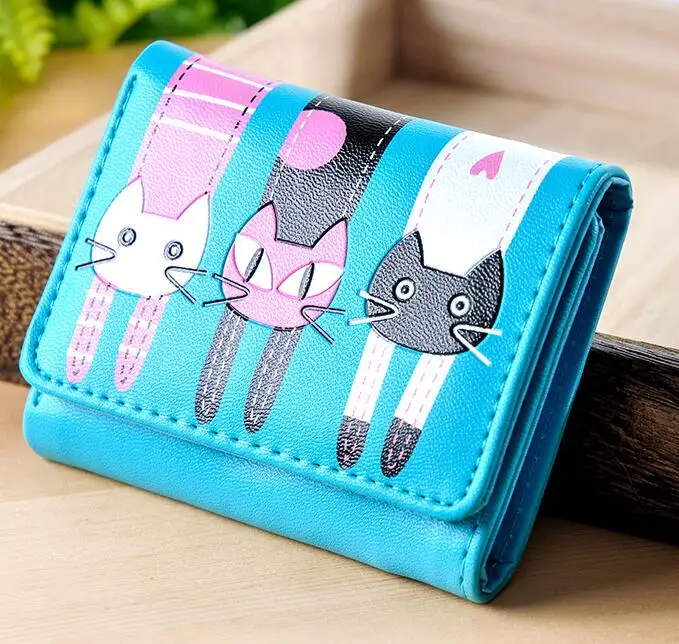 5pcs 2022 Women Purse Mini Wallet Female Hasp Zipper Animal Prints Cute Cartoon Cat Short Girl Bag Clutch PU Leather Money Clip
5pcs 2022 Women Purse Mini Wallet Female Hasp Zipper Animal Prints Cute Cartoon Cat Short Girl Bag Clutch PU Leather Money Clip
