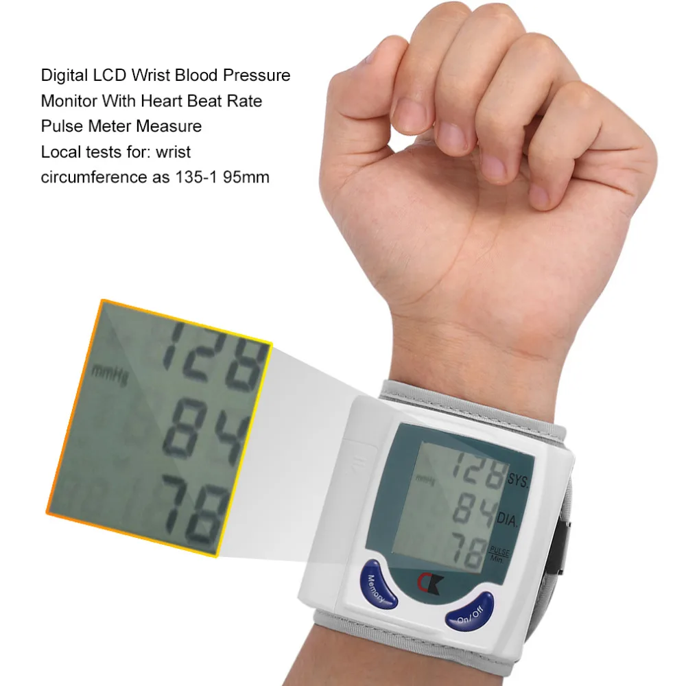 2022 Health Care Automatic Digital LCD Wrist Blood Pressure Monitor for Measuring Heart Beat And Pulse Rate DIA SYS
2022 Health Care Automatic Digital LCD Wrist Blood Pressure Monitor for Measuring Heart Beat And Pulse Rate DIA SYS