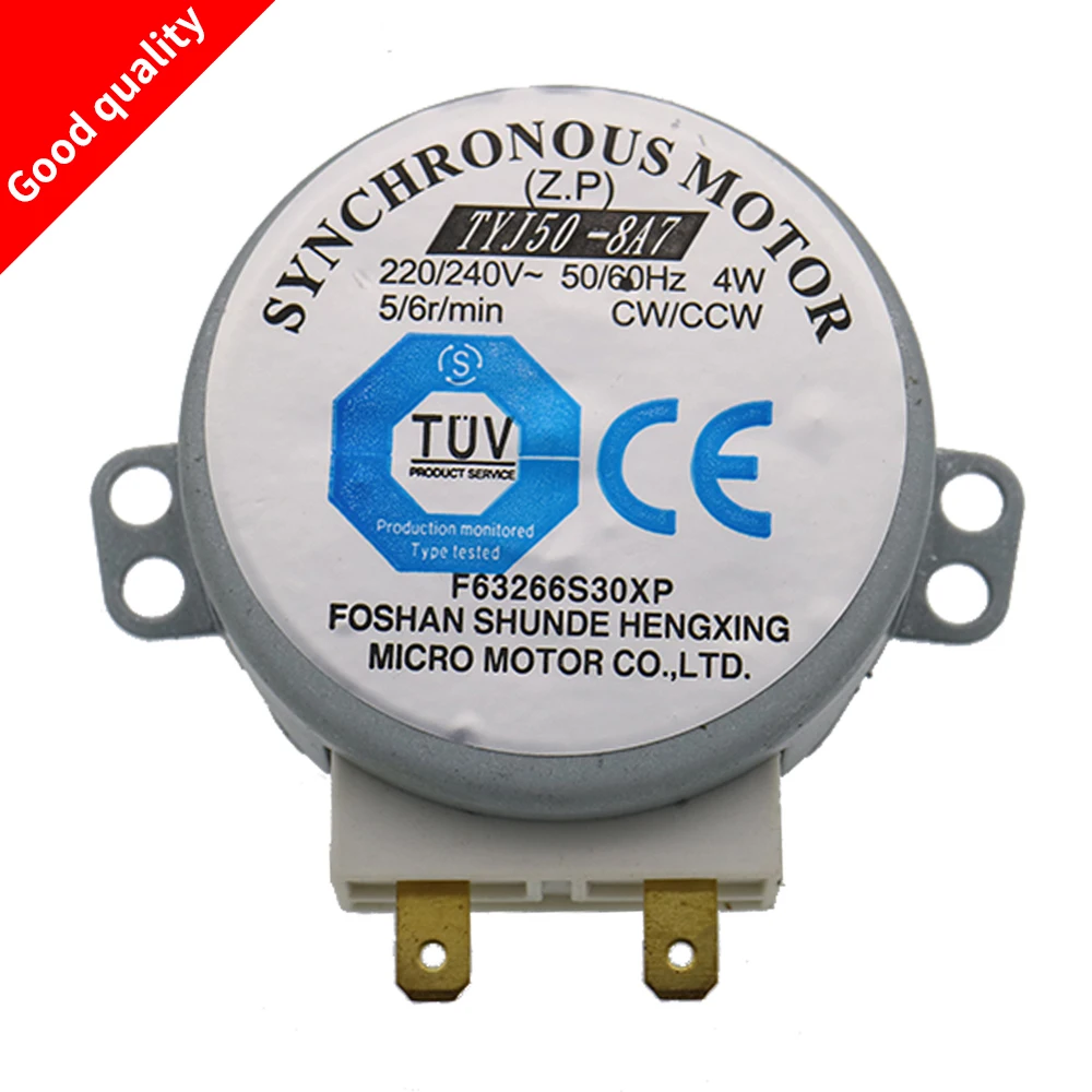 AC 220-240V 4W 6RPM 48mm Dia Micro Synchronous Motor for Warm Air Blower 50/60Hz CW/CCW TYJ50-8A7 microwave oven tray motor
AC 220-240V 4W 6RPM 48mm Dia Micro Synchronous Motor for Warm Air Blower 50/60Hz CW/CCW TYJ50-8A7 microwave oven tray motor