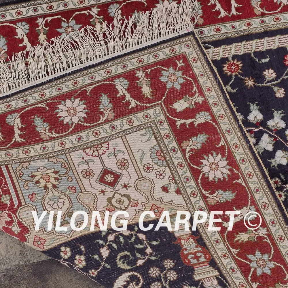 YILONG 3'x5' dark blue color home decoration hand-made silk types of persian rugs (YHW341B3x5)
YILONG 3'x5' dark blue color home decoration hand-made silk types of persian rugs (YHW341B3x5)