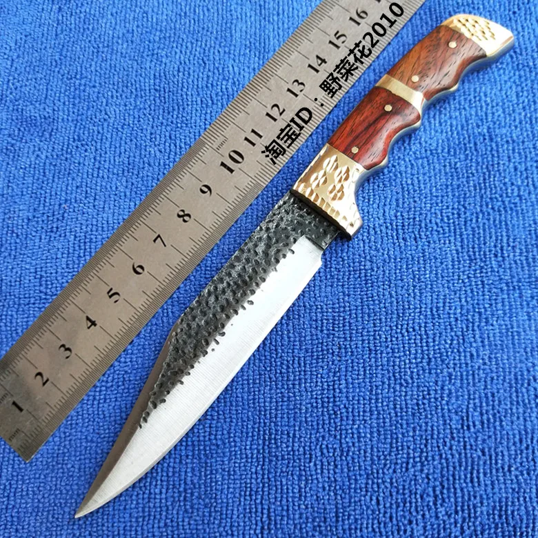 Handmade Forged tactical utility patterned steel pattern hunting knife fixed tools Pear handle first layer packing Sharp Knives
Handmade Forged tactical utility patterned steel pattern hunting knife fixed tools Pear handle first layer packing Sharp Knives