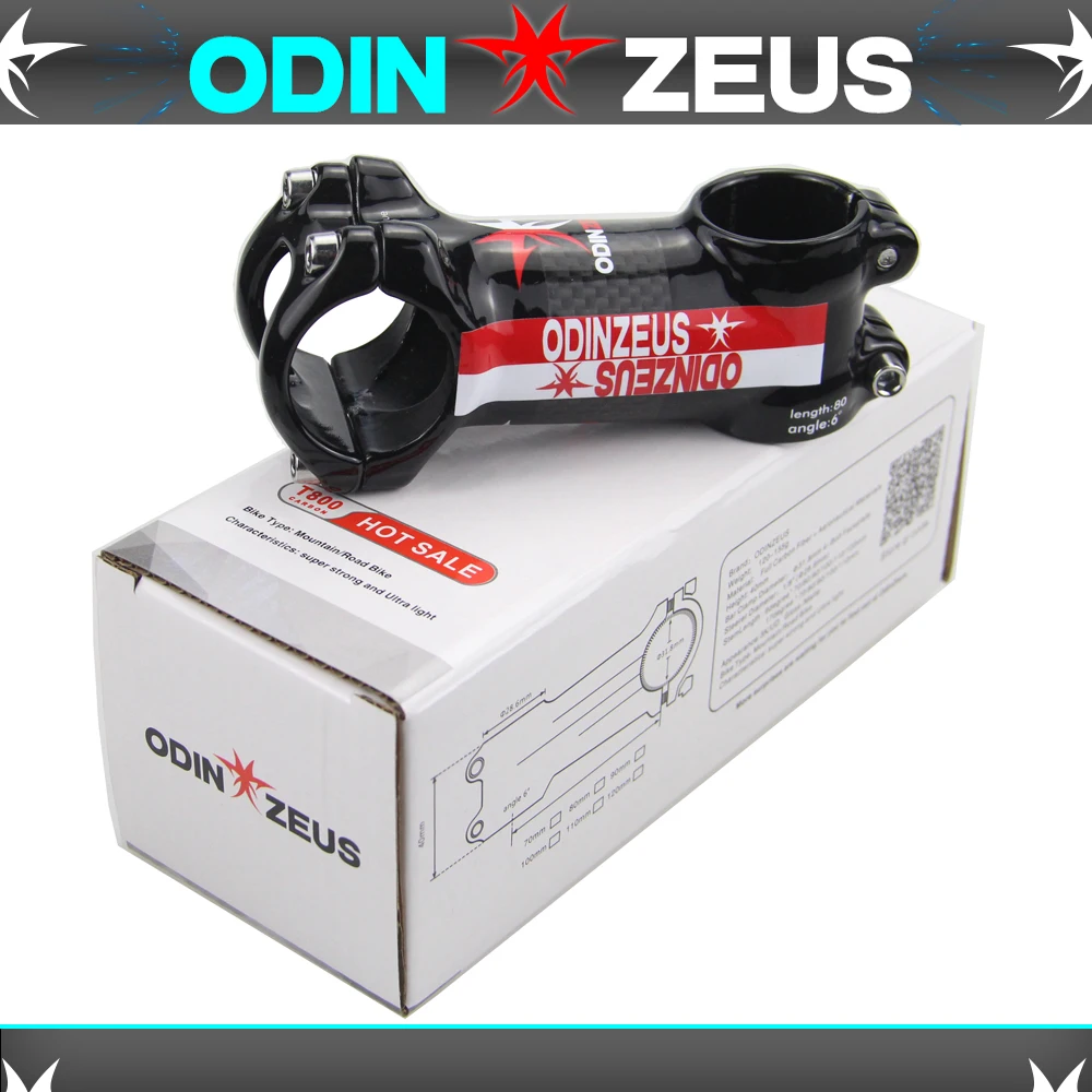 OdinZeus Ultra light Forged Alloy Carbon Stem Superstrong Mountain /Road bike Bicycle Stem 6 or 17 Degree 31.8mmX (70-110mm)
OdinZeus Ultra light Forged Alloy Carbon Stem Superstrong Mountain /Road bike Bicycle Stem 6 or 17 Degree 31.8mmX (70-110mm)