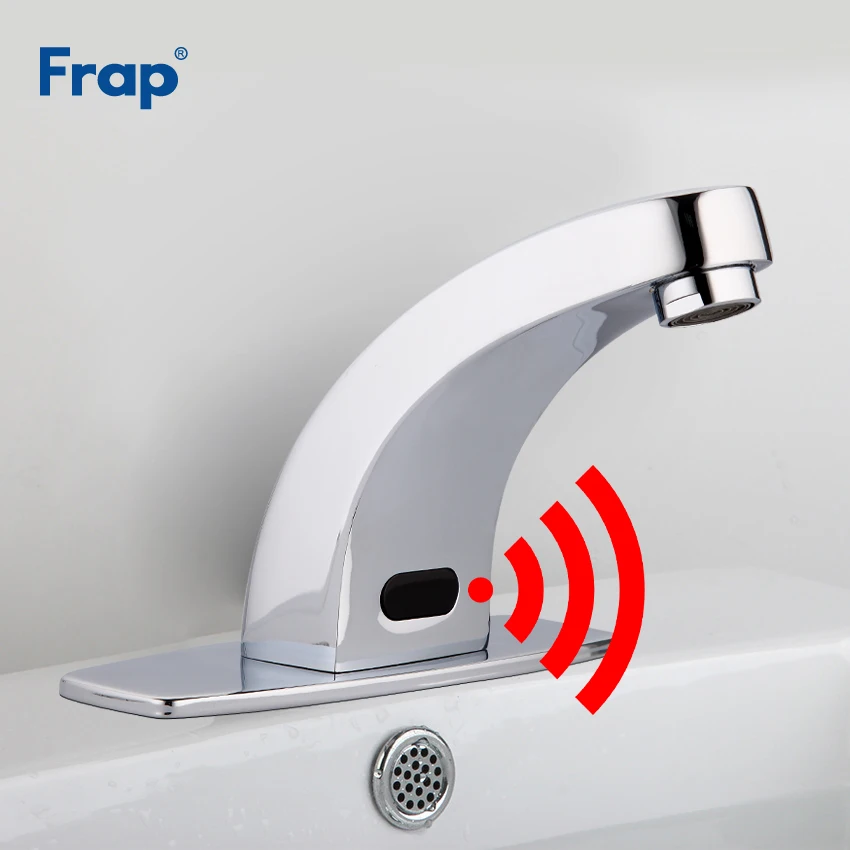 Frap Новое поступление, сенсорный кран для раковины, хромированный, с инфракрасным датчиком
Frap Новое поступление, сенсорный кран для раковины, хромированный, с инфракрасным датчиком