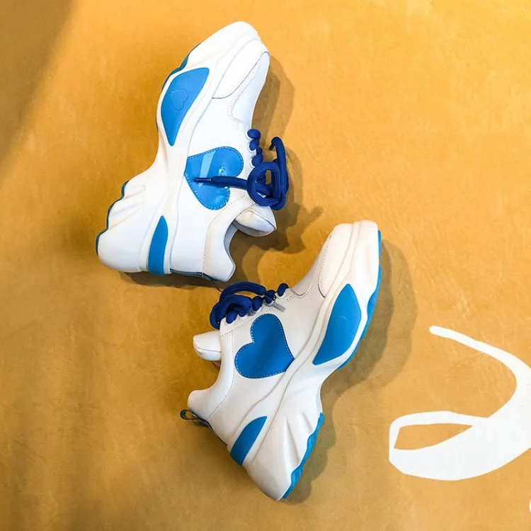 Women Fashion Sneakers 2019 White Casual Platform Shoes Women Vulcanized Shoes Female Lace Up Chunky Sneakers Leather Star Shoes
Women Fashion Sneakers 2019 White Casual Platform Shoes Women Vulcanized Shoes Female Lace Up Chunky Sneakers Leather Star Shoes