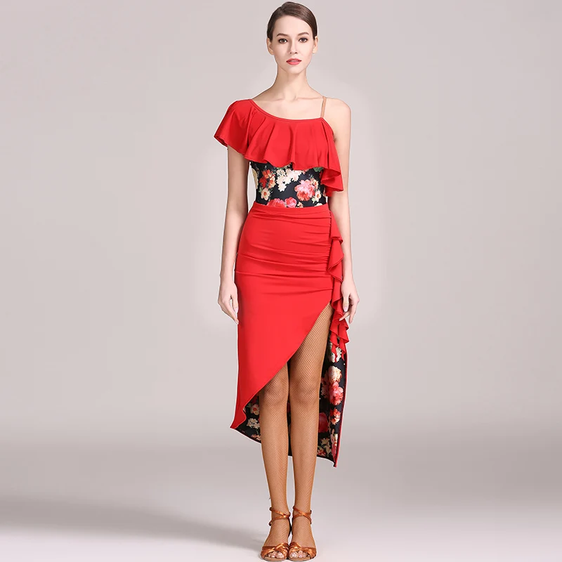 Latin Dance Costume Women Slim Printing Ballroom Tango Cha Cha Samba Rumba Salsa Dancing Practice Wear Performance Outfit DC1966
Latin Dance Costume Women Slim Printing Ballroom Tango Cha Cha Samba Rumba Salsa Dancing Practice Wear Performance Outfit DC1966