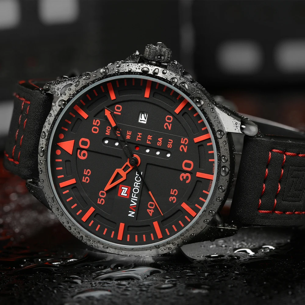 NAVIFORCE Luxury Brand Fashion Sports Men Quartz Watch Date Leather Strap Watches Man Army Military Waterproof Relogio Masculino
NAVIFORCE Luxury Brand Fashion Sports Men Quartz Watch Date Leather Strap Watches Man Army Military Waterproof Relogio Masculino