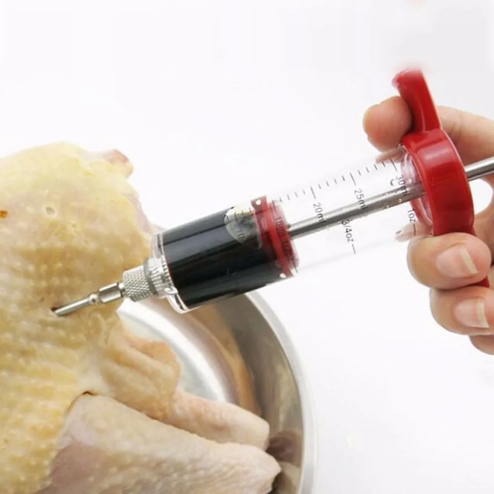 Top Selling BBQ Meat Syringe Marinade Injector Turkey Chicken Flavor Syringe Kitchen Cooking Syinge Accessories
Top Selling BBQ Meat Syringe Marinade Injector Turkey Chicken Flavor Syringe Kitchen Cooking Syinge Accessories