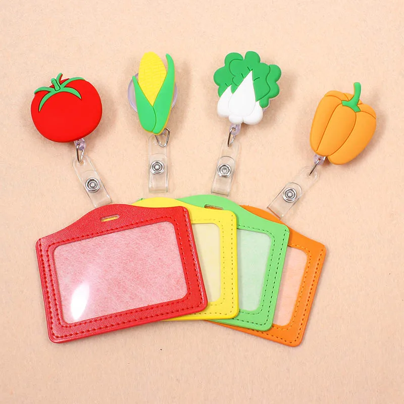 Creative Vegetables Retractable Badge Reel silicone Student Nurse Exihibiton ID Name Card Badge Holder Office Supplies
Creative Vegetables Retractable Badge Reel silicone Student Nurse Exihibiton ID Name Card Badge Holder Office Supplies