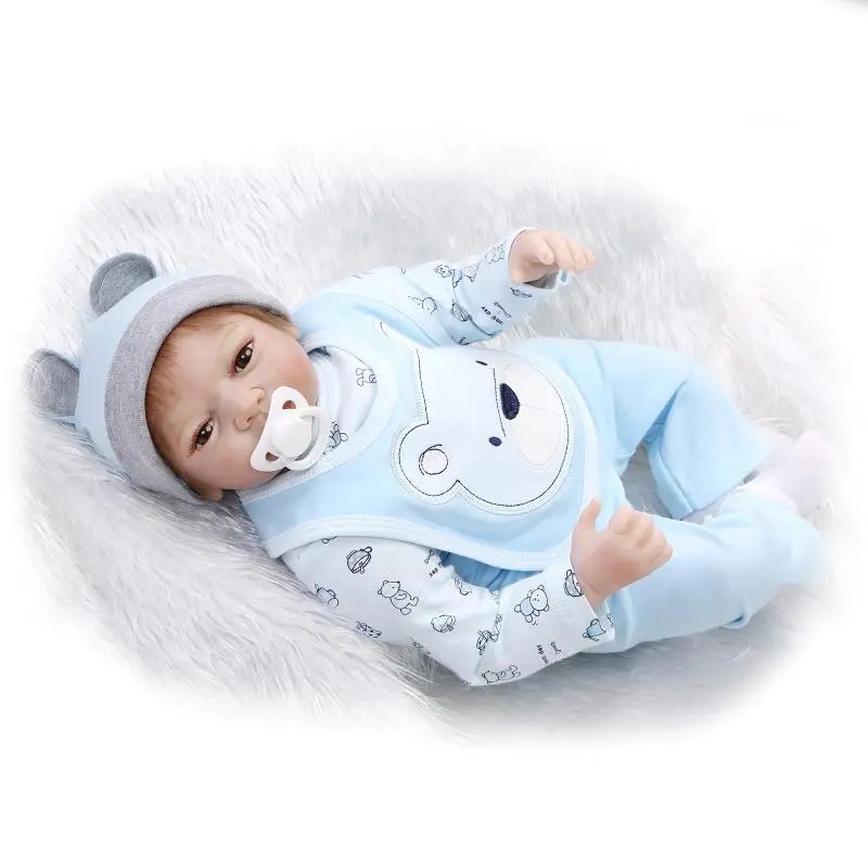 22" boy doll reborn cloth body silicone reborn babies dolls for children gift bebe alive reborn bonecas
22" boy doll reborn cloth body silicone reborn babies dolls for children gift bebe alive reborn bonecas