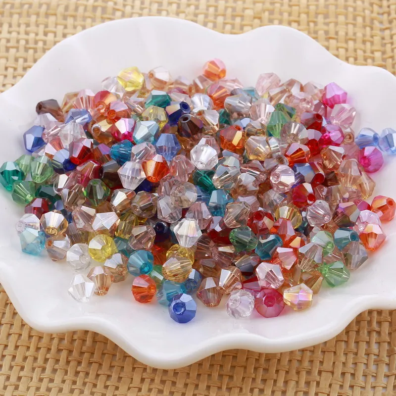 5301# Grade A Mixed color 1000pcs/lot 3mm 4mm 6mm 8mm glass crystal Bicone Beads
5301# Grade A Mixed color 1000pcs/lot 3mm 4mm 6mm 8mm glass crystal Bicone Beads