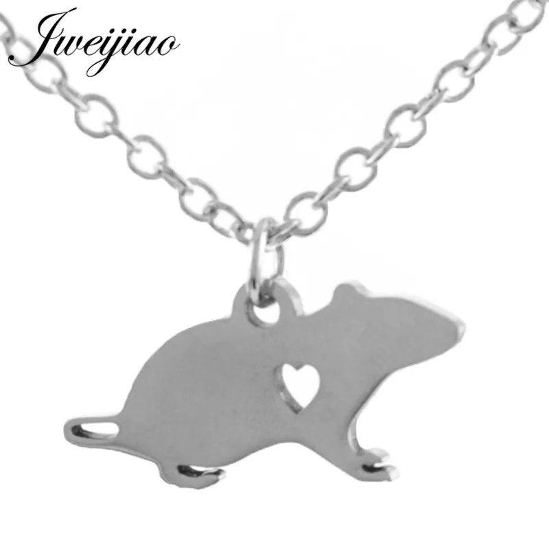 JWEIJIAO Brand Mouse Pendant Necklace Stainless Steel Animal Necklace Simple Summer Style Jewelry For Women Girls SKU40
JWEIJIAO Brand Mouse Pendant Necklace Stainless Steel Animal Necklace Simple Summer Style Jewelry For Women Girls SKU40