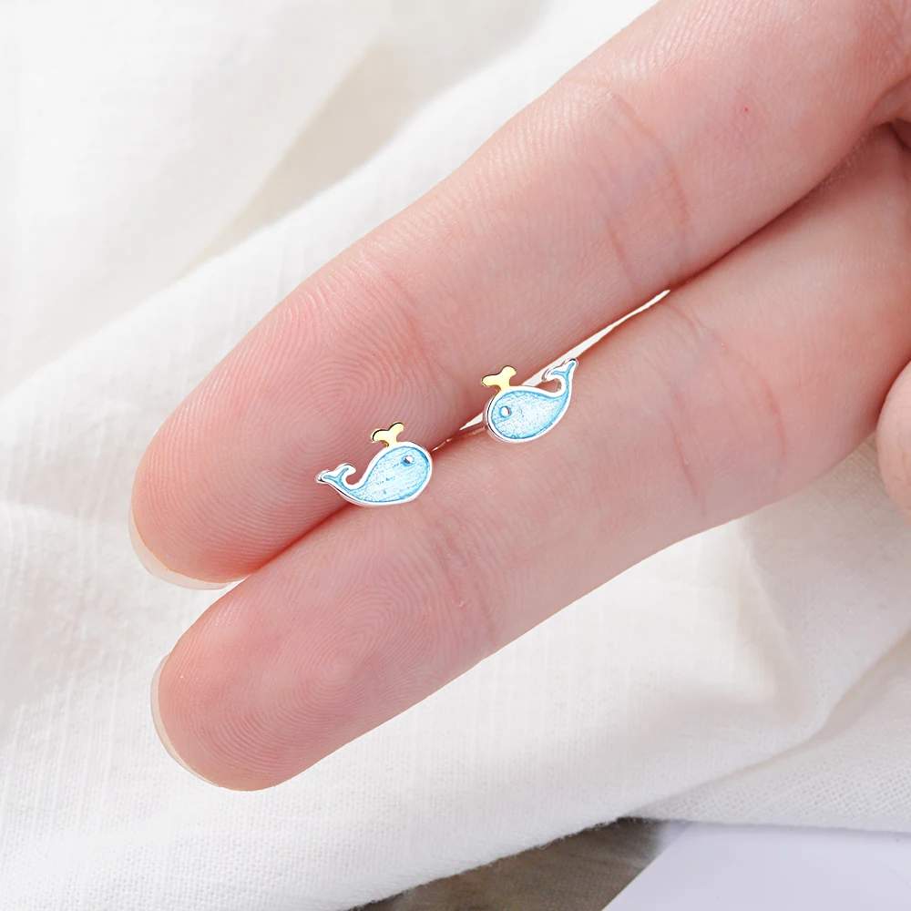 Todorova Lovely Cartoon Blue Whale Earrings for Women Jewelry Animal Fish Stud Earrings Best Friend Zoe Gifts Brincos
Todorova Lovely Cartoon Blue Whale Earrings for Women Jewelry Animal Fish Stud Earrings Best Friend Zoe Gifts Brincos
