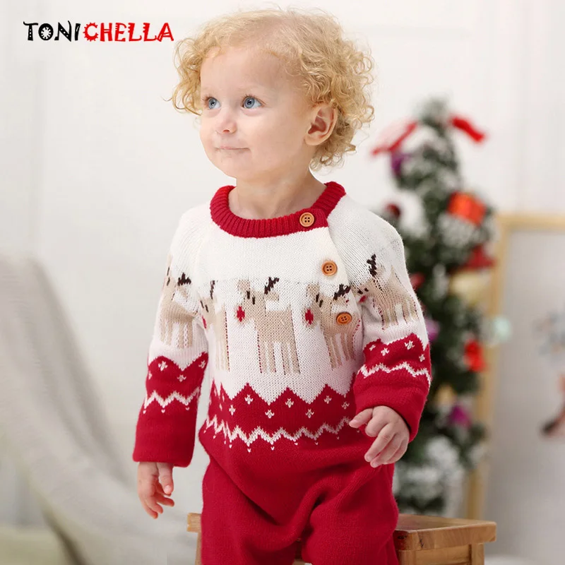 Baby Rompers Knitted Long Sleeve Clothes Cartoon Deer Autumn Winter Warm Clothing Newborns Boys Girls Jumpsuit Coveralls CL5176
Baby Rompers Knitted Long Sleeve Clothes Cartoon Deer Autumn Winter Warm Clothing Newborns Boys Girls Jumpsuit Coveralls CL5176