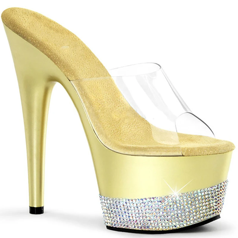 Platform Slippers Women Shoes Slides Summer 15cm High Heels Mules Crystal Ladies Shoes Women PVC Transparent Shoes Peep Toe
Platform Slippers Women Shoes Slides Summer 15cm High Heels Mules Crystal Ladies Shoes Women PVC Transparent Shoes Peep Toe