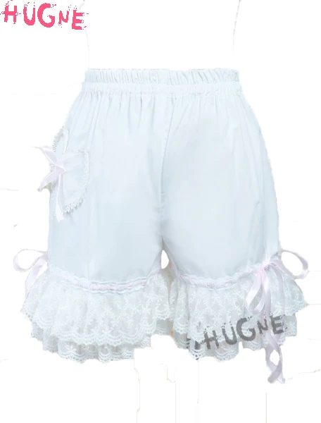 White sweet Loilita Bloomers Knickers lace Trim Shorts Heart Shape Pocket Bow Ribbon Cotton elastic japanese
White sweet Loilita Bloomers Knickers lace Trim Shorts Heart Shape Pocket Bow Ribbon Cotton elastic japanese