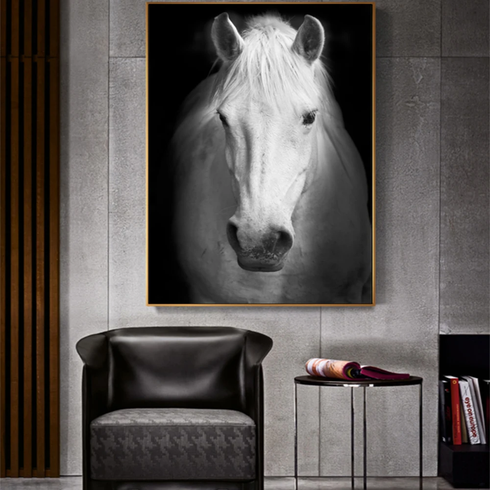 White Horse Wall Art Canvas Painting Print Wall Picture For Minimalist Living Room Decoration Posters And Prints
White Horse Wall Art Canvas Painting Print Wall Picture For Minimalist Living Room Decoration Posters And Prints