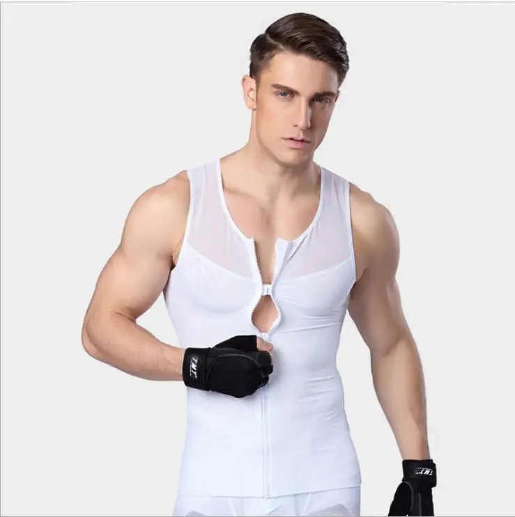 slim n lift Body Shaper Firm Shaping fat burning Slim Bodysuit Incredible Mens Lift Vest body building undershirt | Мужская одежда
