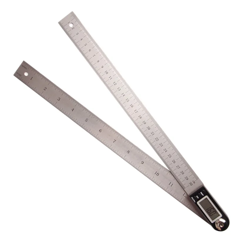 

Goniometer Digital Protractor Inclinometer Angle Finder LCD Angle Square Scale Protractor Ruler Measuring Tools 12" /0-300mm