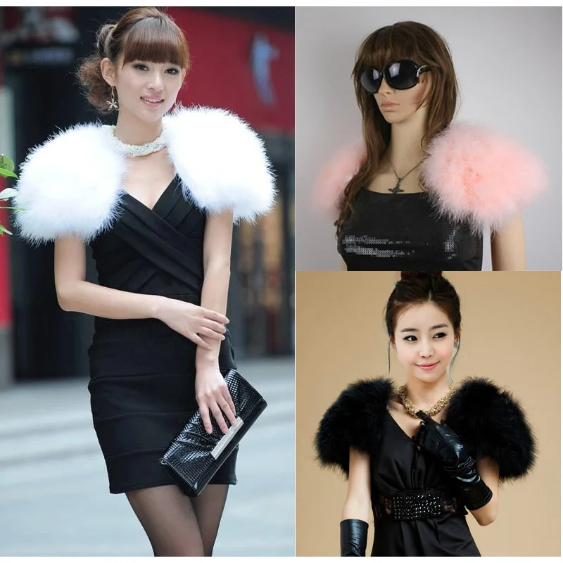 LIYAFUR New Women's Real Genuine Soft Ostrich Fur Wedding Cape poncho stole shawl Pashmina
LIYAFUR New Women's Real Genuine Soft Ostrich Fur Wedding Cape poncho stole shawl Pashmina