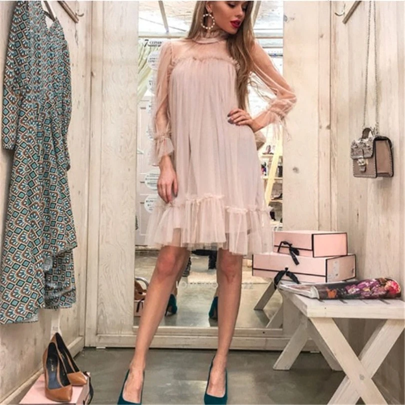 Ukraine Maxi Dress Summer Dress Real Polyester Mesh Loose Solid Full Ruffles Knee-length Women New Net Yarn Lotus Leaf Female
Ukraine Maxi Dress Summer Dress Real Polyester Mesh Loose Solid Full Ruffles Knee-length Women New Net Yarn Lotus Leaf Female