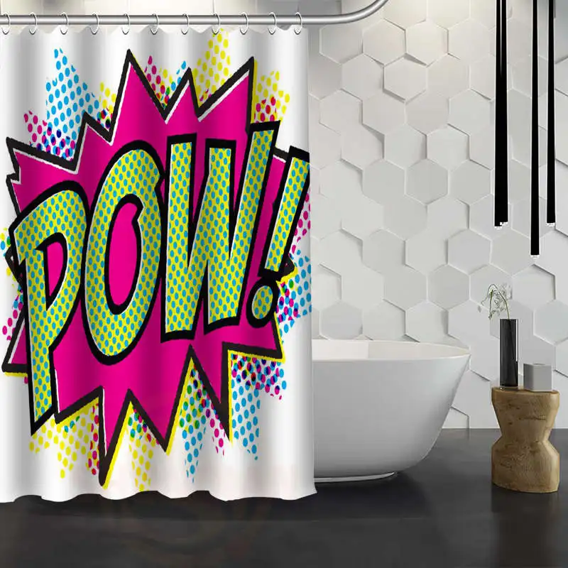 Custom Comic Pop Art Shower Curtain With Hooks Fabric Bathroom Curtain eco-friendly Waterproof shower curtain
Custom Comic Pop Art Shower Curtain With Hooks Fabric Bathroom Curtain eco-friendly Waterproof shower curtain